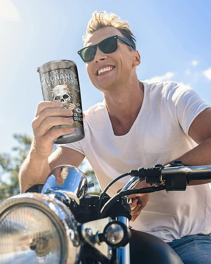 Mechanic Gifts Tumbler 20oz, Mechanic Gifts for Men, Mechanic Dad/Son/Husband Gift on Fathers Day/Christmas/Thanksgiving Day, Gift for Mechanics Men