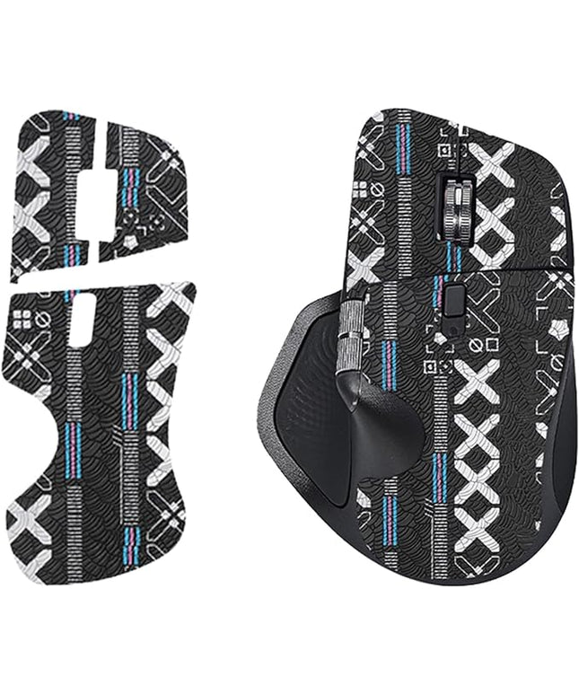 Mouse Grip Tape Full Coverage for Logitech MX Master 4 Wireless Gaming Mouse,Self-Adhesive PreCut Sweat-Resistant Professional Mice Upgrade Kit - 2 Color