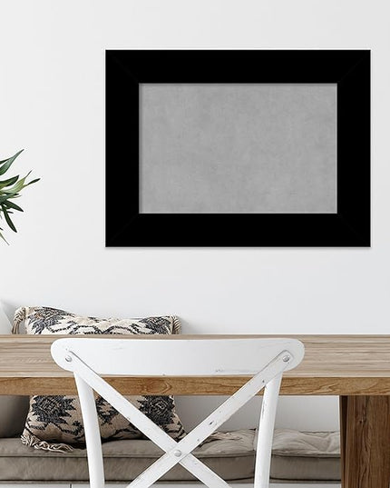 Amanti Art Black Framed Magnetic Board 17x23 Small Vision Board for use with Magnets, 100% Metal Sheet to Display Items as Office Decor or for Home Organization in mudroom, Kitchen or Kids Room