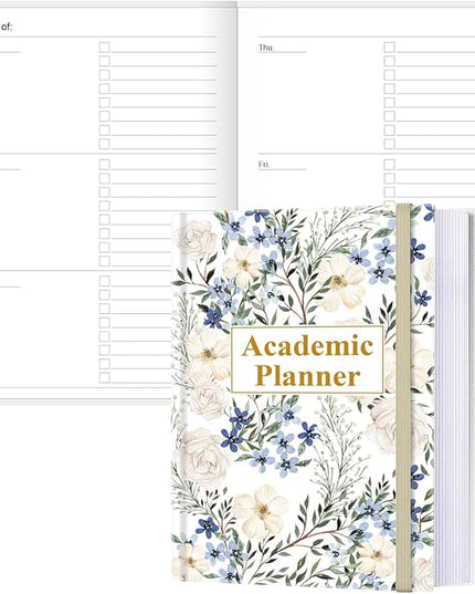 Academic Planner for 2026 or Anytime – A5 Undated Weekly Student Planner For Homeschool, High School, College & Nursing Students, 200 Pages, 5.8" x 8.5", Crushed Flower