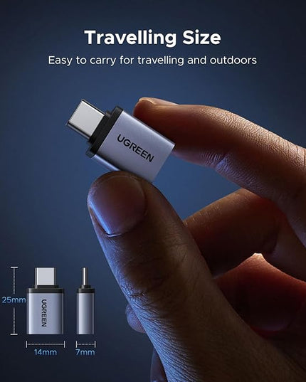 UGREEN USB C to USB Adapter 4 Pack, 10Gbps USBC Male to USB 3.2 Female Adapter, Type C USB C Adapter for MacBook Pro,iMac,iPhone 17 16 15 Pro Max,iPad Pro, Thunderbolt 4, Samsung,Space Gray