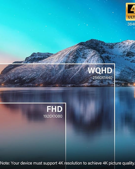 InnoView 23.8" Dual Portable Monitor 100% sRGB 3840x2160P 4K 315°Adjustable Dual Stacked Foldable Monitor Built-in Speakers Screen Extender with HDMI/USB-C/DP for Laptop Windows Mac