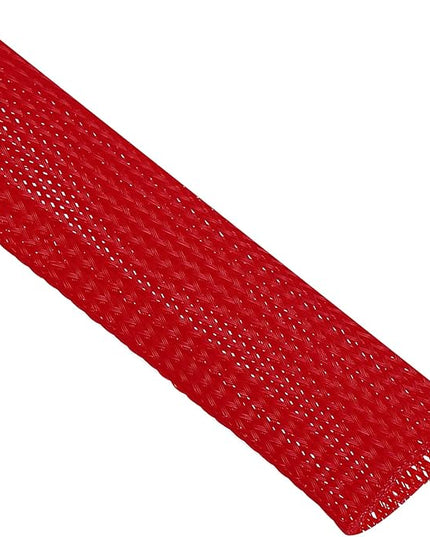 uxcell Expandable Sleeving, 1-inch 25ft Cable Sleeve, Red