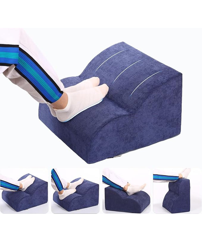 Foot Rest for Under Desk at Work.Multifunctional 3-Tier Foot Stool,with Washable Footrest.for Under Desk,Office Chair Gaming Chair & Sofa,Leg Elevation Pillow,Supports Posture (Dark Blue)