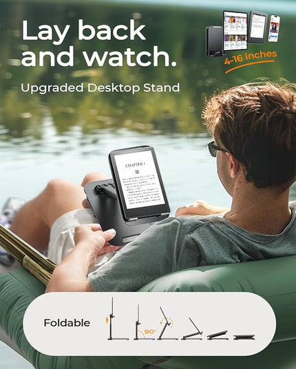LISEN for iPad Stand Tablet Holder for Desk, Cool Home Office Desk Accessories for Men Women Kids Tablet Gifts, Office Home Essentials Gadgets Portable Monitor Stand for iPad a16 Accessories Kindle