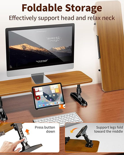 Wooden Monitor Stand Riser for Desk,Adjustable Height Monitor Shelf Riser with Phone Holder,Desk Storage Organizer Accessories,Wood Computer Screen Stands for Office,Home,Laptop,Printer,TV