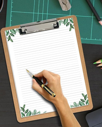 Stationery Lined Paper, Letter Size Unpunched Ruled Filler Paper, 100Sheets/200Pages Loose-Leaf Line, 100gsm, 8.5'' x 11'', Leaf