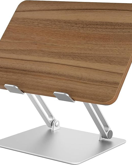 AVARO Adjustable Laptop Stand – Ergonomic Laptop Stand with Customizable Height & Angle, Robust Design Laptop Riser for Desk, Portable, Foldable & Durable Computer Stand for Home or Office Use