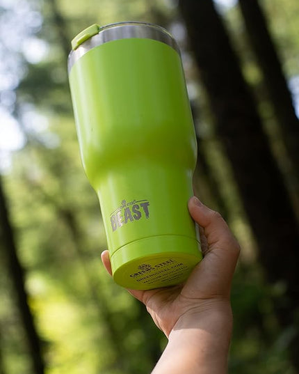 Beast 20 oz Tumbler Stainless Steel Vacuum Insulated Coffee Ice Cup Double Wall Travel Flask (Lemongrass Green)
