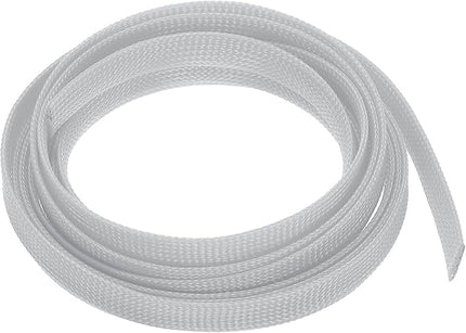 uxcell PET Expandable Sleeving 10ft 1/2" Gray Cable Management Sleeve Cord Organizer for Wrap Protect Cable