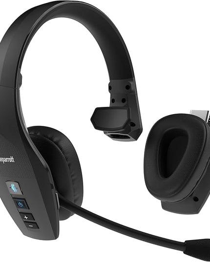 BlueParrott S650-XT Bluetooth Wireless Headphones 96% Noise Canceling Over Head Trucker Headset with Mic, 2-in-1 Convertible Stereo to Mono with ANC, IP54-Rated Protection, 36 hrs. Talk Time, Black