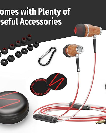 Symphonized Wired Earbuds with Microphone – 90% Noise Cancelling Ear buds with Mic, in Ear Headphones Wire for Computer & Phone, Earphones 3.5 mm Jack