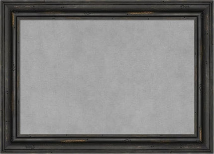 Amanti Art Black Framed Magnetic Board 15x21 Small Vision Board for use with Magnets, 100% Metal Sheet to Display Items as Office Decor or for Home Organization in mudroom, Kitchen or Kids Room
