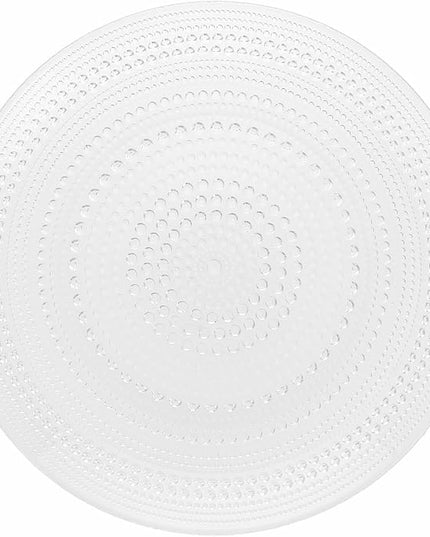 Fortessa Jupiter Hobnail Glass, 10.5" Dinner Plate (Set of 4), Clear