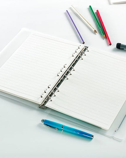 90 Sheets Lined Planner Refill Paper, 255x180mm, 9 Holes Inserts Paper B5 Loose Leaf Notebook Insert for Filofax Bullet Journals Diary