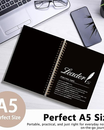 LIANHW Appreciation Gift for Leaders, Leader Gifts Notebook, Work Notebooks for Note Taking, Work Journal for Women Men Coworkers,Office Spiral Notebook, 5.5x8.3 Inch
