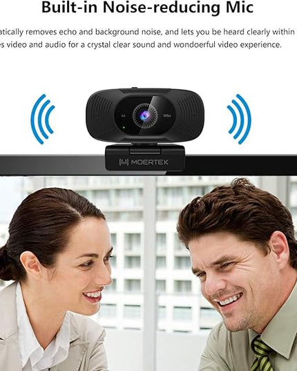 4K Webcam with Microphone, 1080P 60fps Webcam for PC, 8MP UHD 92° Wide Angle Len, Automatic Light Correction, USB Camera with Privacy Cover, External Computer Camera for Business Meeting/Video Call