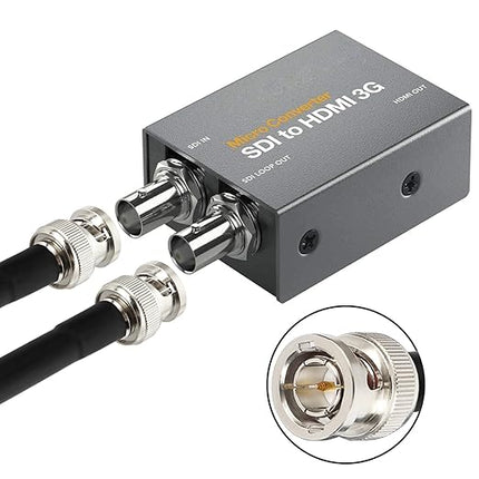 XRDS -RF 50FT SDI Cable, 3G/6G-SDI Cable BNC Digital Video Cables 75 Ohm RG59 BNC Male Cables for 3G/6G HD SDI Monitor Video Recorder Converter Splitter Security Camera