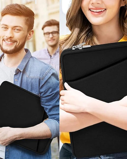 Laptop Sleeve Case 13 Inch, Upgrade 14 inch Laptop Cover for Apple MacBook Pro 2022, Durable Notebook Cover Shockproof Protective Bag Compatible with MacBook Air/Pro Retina 13.3 Inch, Black
