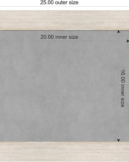 Amanti Art White Framed Magnetic Board 21x25 Small Vision Board for use with Magnets, 100% Metal Sheet to Display Items as Office Decor or for Home Organization in mudroom, Kitchen or Kids Room