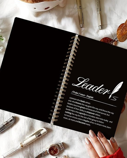 LIANHW Appreciation Gift for Leaders, Leader Gifts Notebook, Work Notebooks for Note Taking, Work Journal for Women Men Coworkers,Office Spiral Notebook, 5.5x8.3 Inch