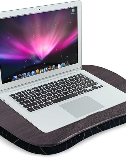 Jasenna Lap Laptop Desk - Portable Lap Desk with Pillow Cushion, Fits up to 15.6 inch Laptop for Home Office Students Use as Computer Laptop Stand, Book Tablet(1-Dark Grey)