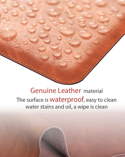 Genuine Leather Laptop Sleeve Compatible with 13 Inch MacBook Air M4 M3 M2 M1,Vertical Case for MacBook Pro M2 2022 M1 2020-2016, Brown