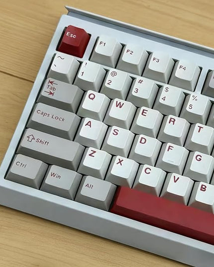 163 Double Shot Keycaps Cherry Profile Retro 9009 Keycaps Set Fit for 61/64/87/104/108 Cherry Mx Switches ANSI/ISO Mechanical Keyboard