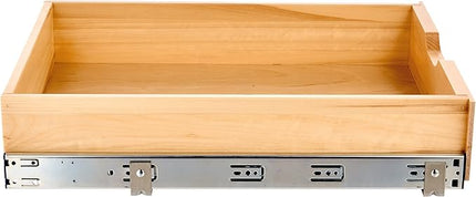 Knape & Vogt RS-WMUB-17-WD 5 in. H x 18 in. W x 22 in. D Soft-Close Wood Drawer Box Pull-Out Cabinet Organizer