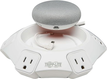 Tripp Lite Conference Surge Protector, 4 NEMA 5-15R Outlets, USB-C & 3 USB-A Ports, Micro-USB, 8 ft. Cord (TLP48USBCUFO)