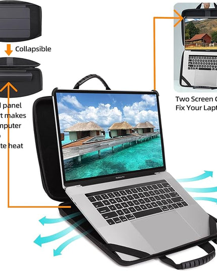 BUG 13-14 Inch Laptop Case Hard Shell, Protective Laptop Carrying Case with Stand for Heat Dissipation