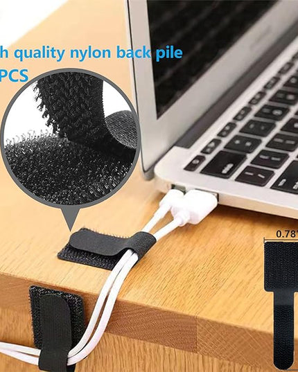 ELII 328Pcs Cable Management Kit, 8 Magnetic Cable Holder,69Adhesive Cable Clips,4 Cable Sleeve Split,22Reusable Cable Strap,200 Nylon Cable Zip Ties with 25 Mounts TV Office (Black)