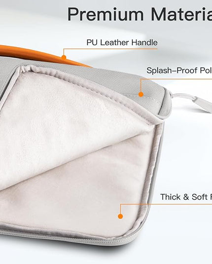 JETech Laptop Sleeve for 13-14Inch MacBook Air/Pro (M5/M4/M3/M2/M1,2020-2025), Waterproof Bag with Portable Handle and Pocket