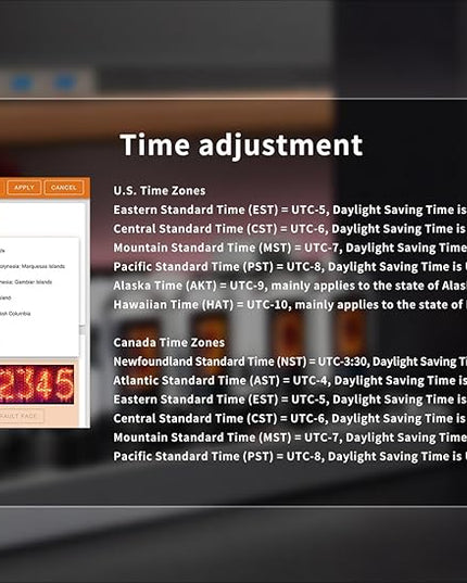 Adventurers IPS Nixie Tube Clock, Creative Electronic DIY Nixie Tube Clock Simulation with 6-Bit IPS LCD Screen,12/24 Hours, RGB Backlit Desktop Decoration,Gifts for Decorating Rooms and Desks