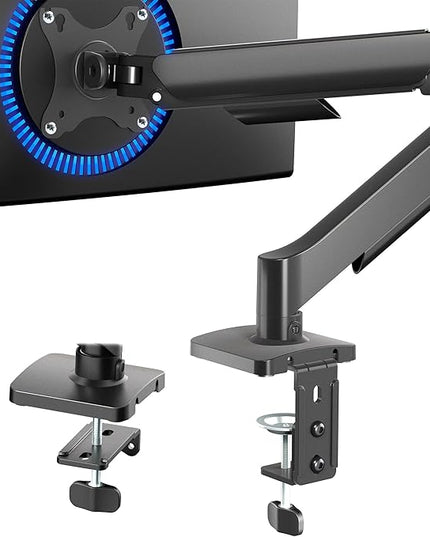 VIVO Single 17 to 32 inch Monitor Height Adjustable Counterbalance Mechanical Arm Desk Stand, Classic, Universal VESA Mount, STAND-V001O