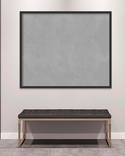 Amanti Art Black Framed Magnetic Board 42x50 Oversize Vision Board for use with Magnets, 100% Metal Sheet to Display Items as Office Decor or for Home Organization in mudroom, Kitchen or Kids Room
