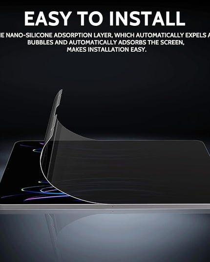 Peslv 360° Privacy Screen for iPad Air 5th/4th Gen & iPad Pro 11 (2018-2022), Anti Glare Blue Light Spy Filter Private Cover, High Sensitive Bubble-Free Easy Install Black Security Protector