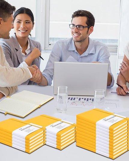 20 Pack Journals for Writing College Ruled Notebooks Journal in Bulk, Hardcover Notebooks (200Pages) for Note Talking, Lined Bullet Journals for Home School Office, 5.7"x8.4", Yellow