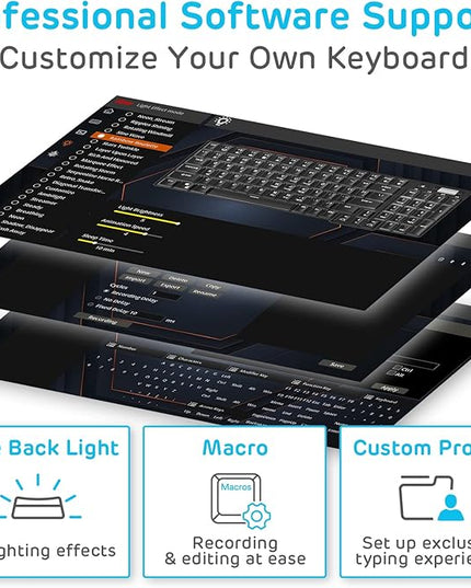 RK ROYAL KLUDGE RK96 90% Triple Mode BT5.0/2.4G/USB-C Hot Swappable Mechanical Keyboard with Magnetic Wrist Rest, 96 Keys Wireless Gaming Keyboard with Software, Blue Backlight