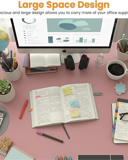 PayLessHere | 47 Inch Computer Desk | Pink | Office Desk with Metal Frame, Adjustable Feet | Water-Resistant, Scratchproof Surface | Sturdy Writing Table for Home Office or Study | Pack of 1