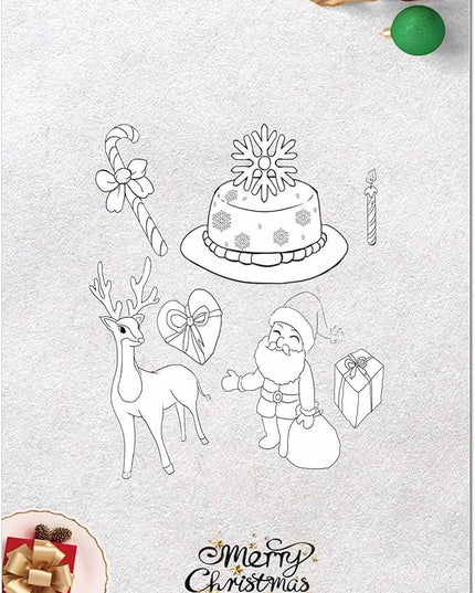 DUGUTUL Thick Christmas Stationery Paper, Holiday Letters, Printer Paper, 48 Sheets, 8.5 x 11 Inch (J-1)