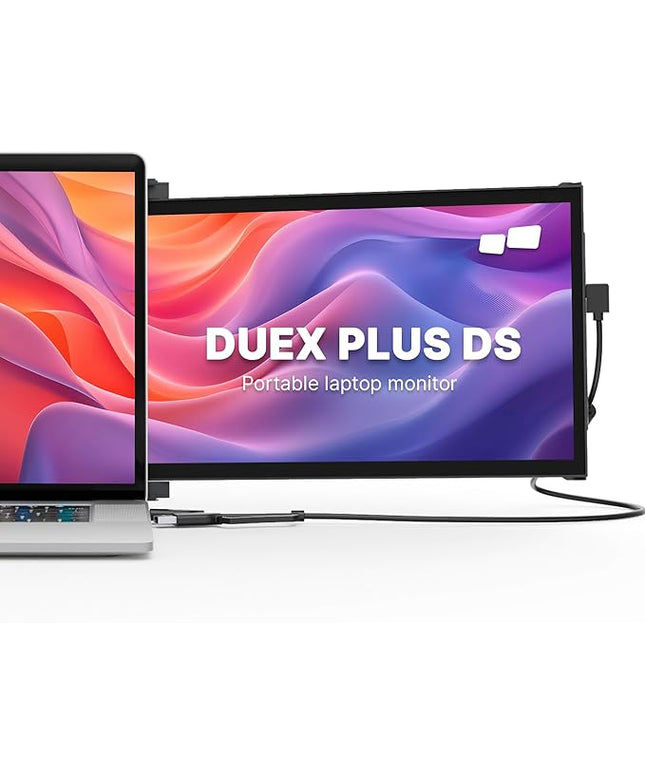 Portable Monitor for Laptops, New Mobile Pixels Duex Plus DS 13.3" Full HD IPS Dual Laptop Monitor, USB C/HDMI Plug and Play Laptop Screen Extender,Windows/Mac/Android/Switch Compatible