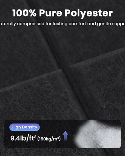 Focusound 18 Pack Sound Proof Panels for Walls, Self-Adhesive Acoustic Panels Sound Absorbing, 12" X 12" X 0.4" High Density Square Soundproof Wall Panels