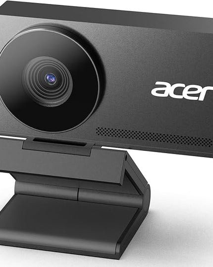 acer 4K Webcam for PC/Mac with All-Metal Unibody Sculpted, Sony 1/2" Sensor, PDAF, 2 Noise Reduction Mics, Privacy Cover, Lightweight, Fast Cooling, Streaming Camera for Live Meeting Commerce Gaming