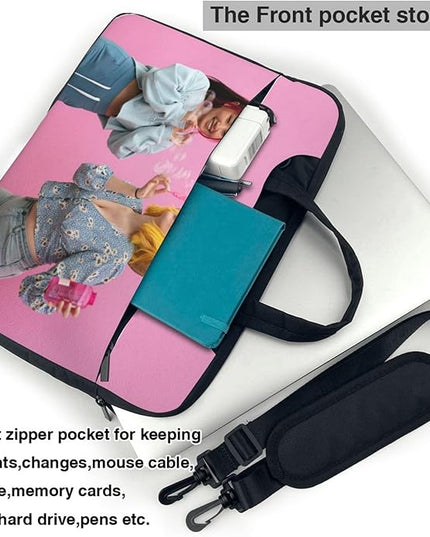 Custom Laptop Bag Personalized Laptop Case Sleeve Shoulder Bag With Photo Logo Text Slim Computer Messenger Briefcases
