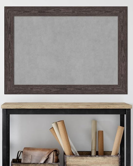 Amanti Art Black Framed Magnetic Board 30x42 Large Vision Board for use with Magnets, 100% Metal Sheet to Display Items as Office Decor or for Home Organization in mudroom, Kitchen or Kids Room