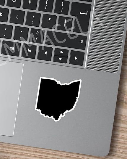 (3PCS) Ohio State Map Stickers, US State Stickers - Waterproof Vinyl Decals for Tumblers, Water Bottles, Laptops, Books, Scrapbooks, Great for North Dakota Lovers 3 x 2.7 Inch