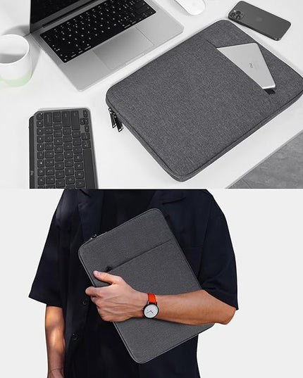 17 inch Laptop Case Computer Sleeve for HP Envy 17/Pavilion 17/Omen 17, Acer Predator 17/Aspire 17, Dell Inspiron 17, Lenovo Ideapad 17, Water-Resistant Shockproof 17.3 inch Laptop Carrying Bag