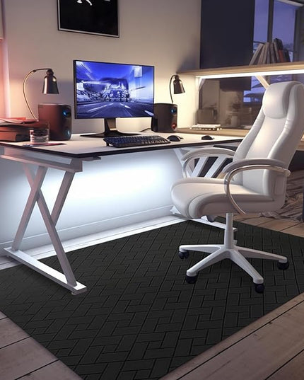 Office Chair Mat for Hard Floor, 63"x51" Large Computer Chair Mat, Multi-Purpose Desk Floor Protector for Work, Home, Gaming