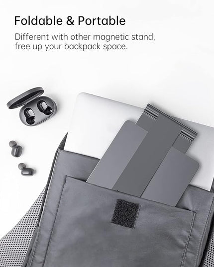 KU XIU Foldable Magnetic Stand for iPad Pro 13 M4/M5, Aluminum Alloy 360° Adjustable Tablet Holder Mount, Portable Desktop Stand for Working and Drawing for iPad Pro 13 M4/M5